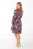 Picture of CURVY GIRL WRAP DRESS IN FLORAL PRINT